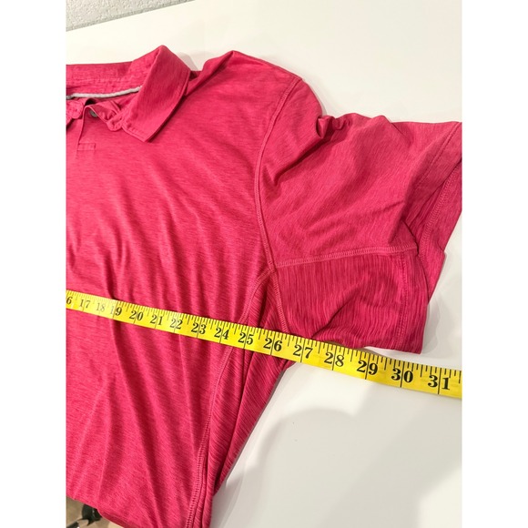 Tommy Bahama Island Zone Red Heathered Polo Shirt XXXL UPF 30 Golf Casual - Picture 4 of 7